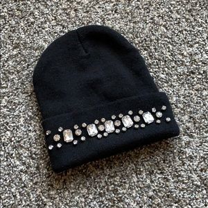 Black Bedazzled Beanie